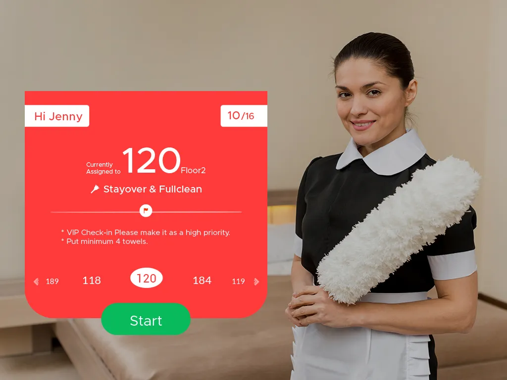 Room Attendant Mobile App